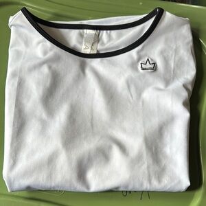 ISLA Sport White T-Shirt with Black Trim